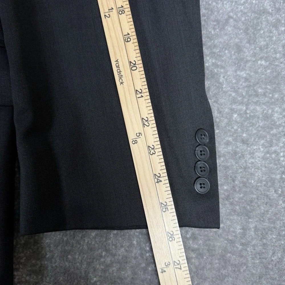 Jos A Bank Blazer Men's 52R Black Wool‎ Two Button Travelers Collection Jacket